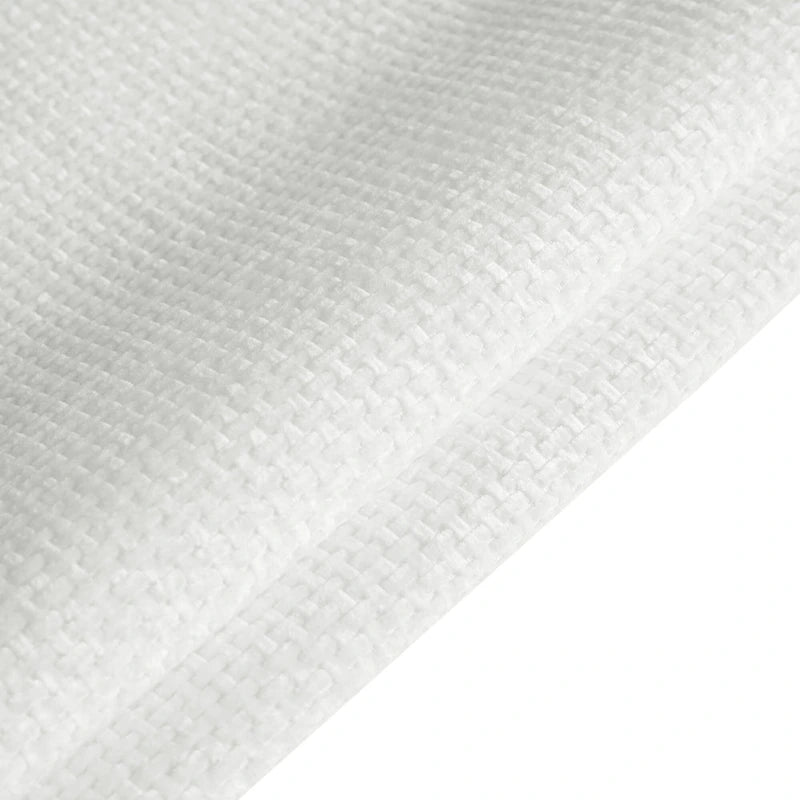 Canapé d'angle en tissu chenille avec méridienne réversible