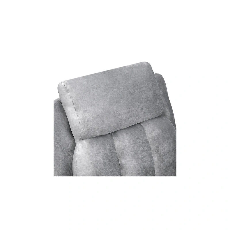 Fauteuil inclinable pour enfants avec repose-pieds, appui-tête, deux porte-gobelets, siège de salon rembourré en microfibre