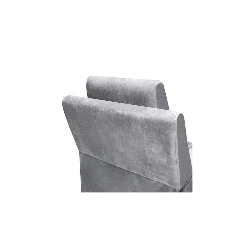 Fauteuil inclinable pour enfants avec repose-pieds, appui-tête, deux porte-gobelets, siège de salon rembourré en microfibre