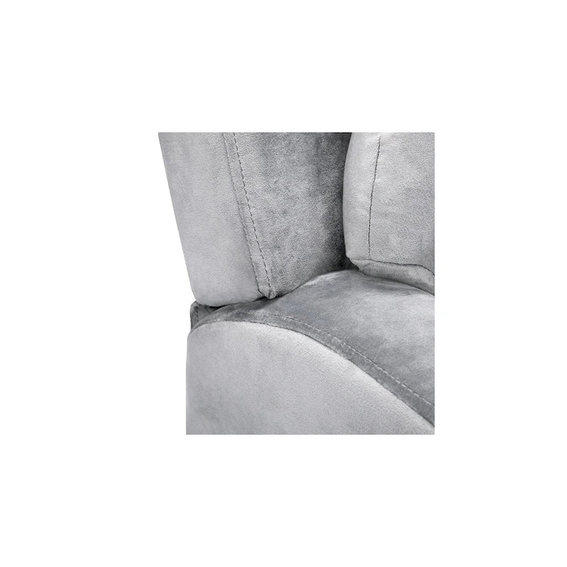 Fauteuil inclinable pour enfants avec repose-pieds, appui-tête, deux porte-gobelets, siège de salon rembourré en microfibre