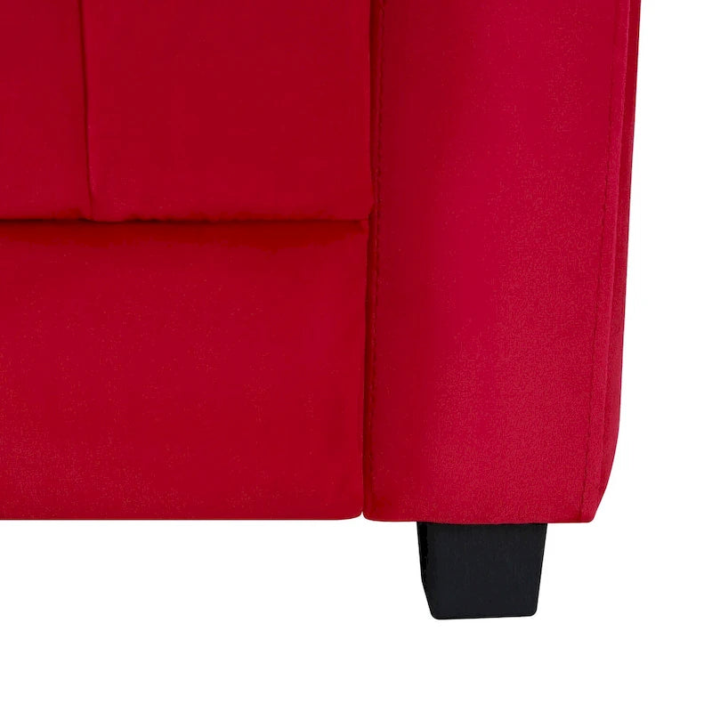 Fauteuil inclinable pour enfants avec repose-pieds, appui-tête, deux porte-gobelets, siège de salon rembourré en microfibre