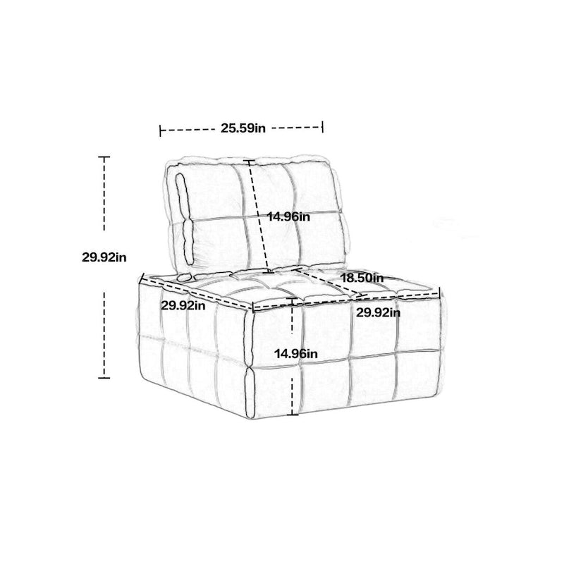 Fauteuil inclinable à bascule pivotant en bouclette avec rotation à 360 degrés et garniture cloutée
